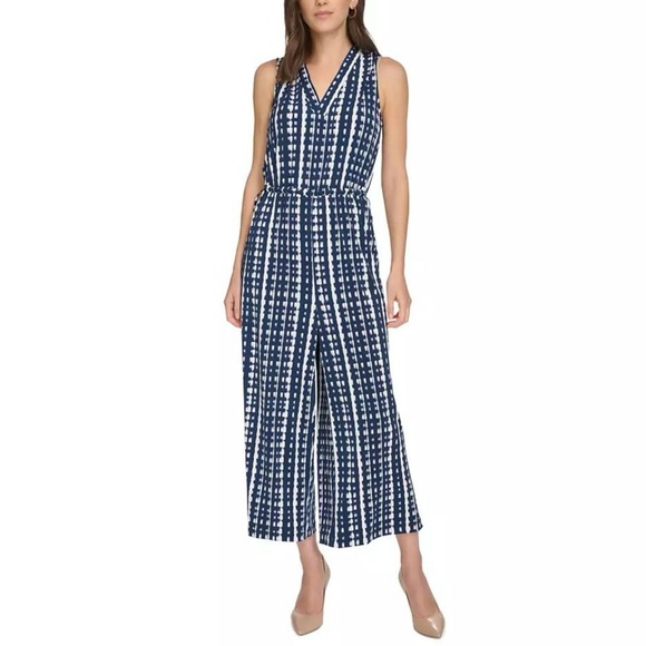 Calvin Klein Printed Jumpsuit NWT - Picture 1 of 15